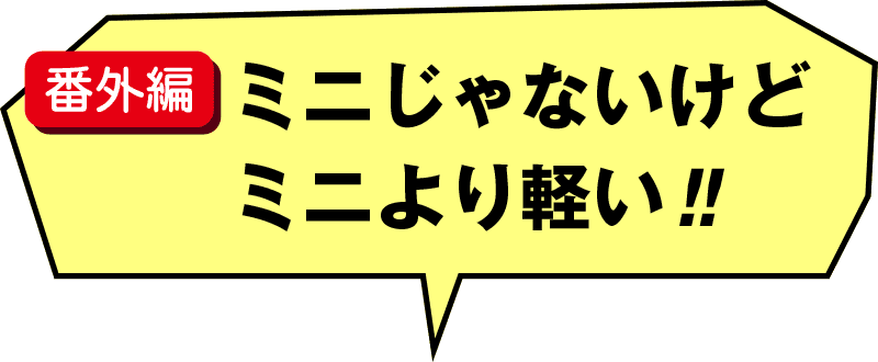 ミニじゃないけどミニより軽い