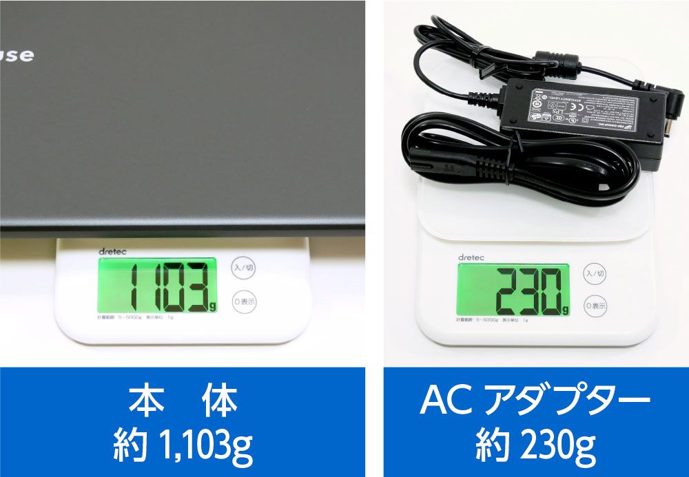 重さ測っているところ