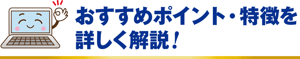 おすすめポイント・特徴を詳しく解説