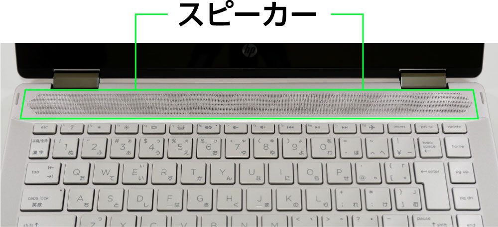 HP Pavilion x360 14のスピーカー