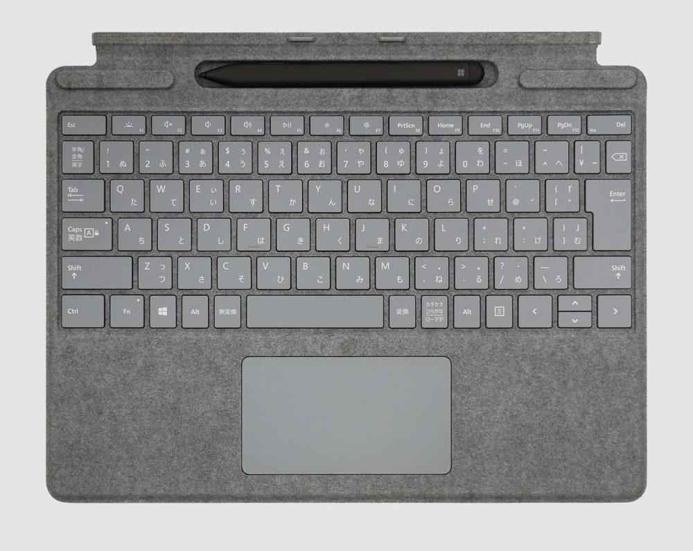 スリム ペン付き Surface Pro X Signature キーボード アイスブルー