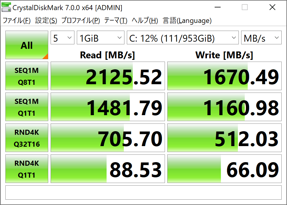 SSDのデータ転送速度