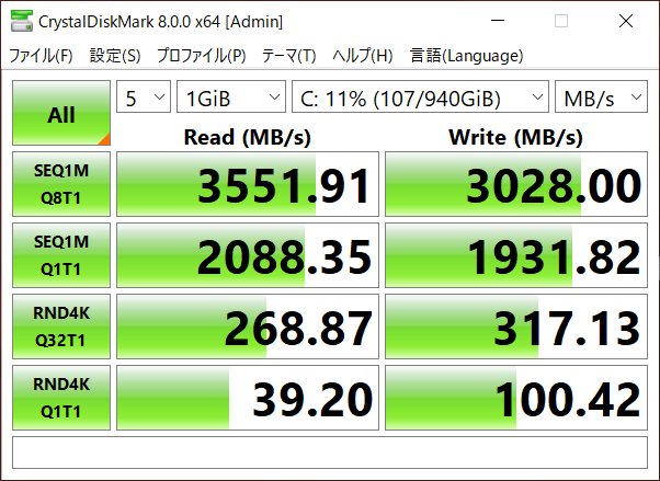 SSDのデータ転送速度