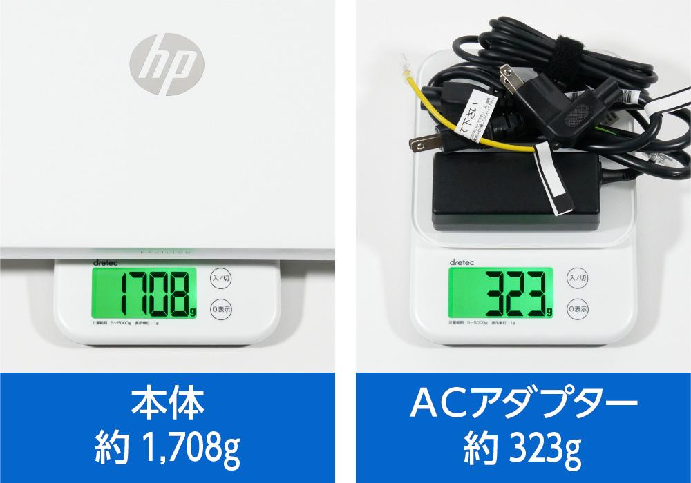 重さを測っているところ