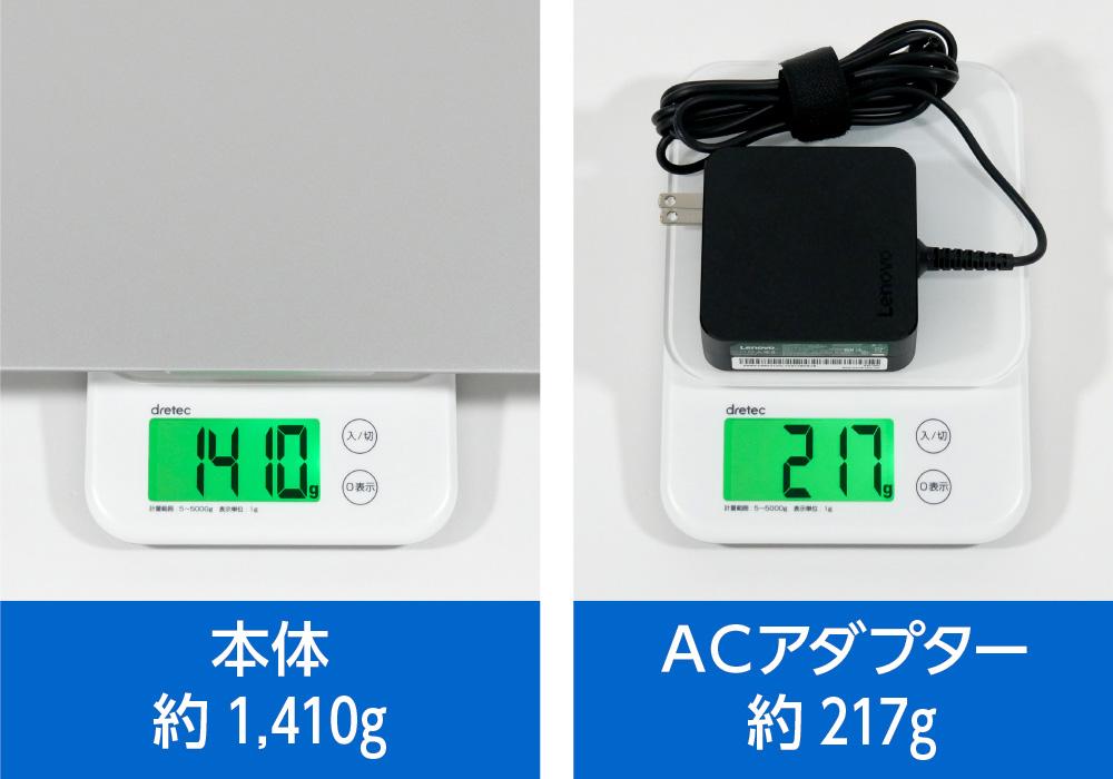 重さを測っているところ