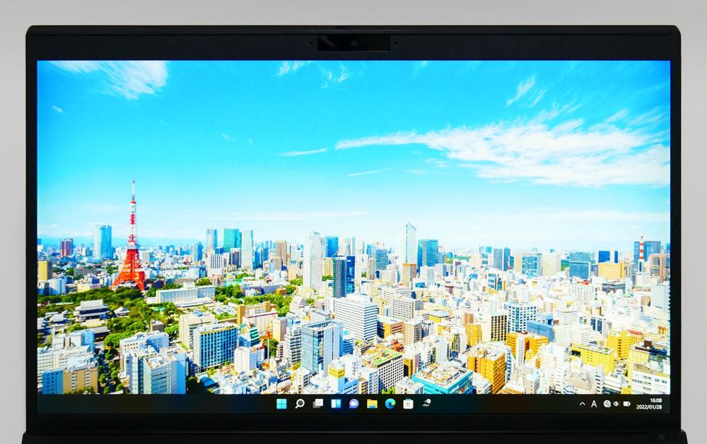 VAIO SX14のディスプレイ正面