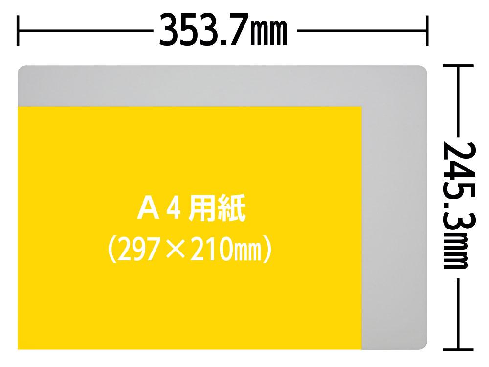 A4用紙とDAIV 6Nの大きさの比較