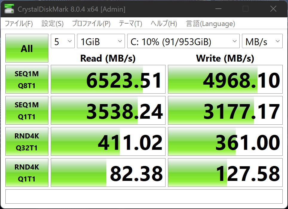 SSDのデータ転送速度