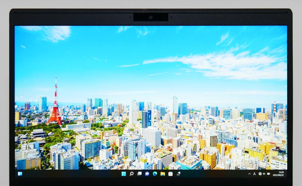 VAIO SX12のディスプレイ正面