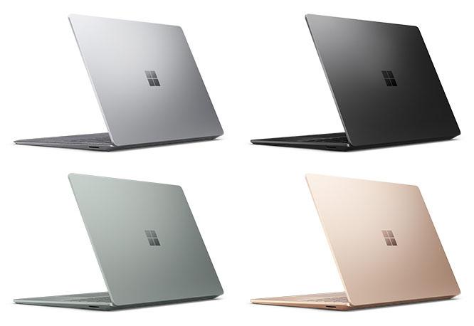 Surface Laptop 5 13.5インチモデルのカラーバリエーション