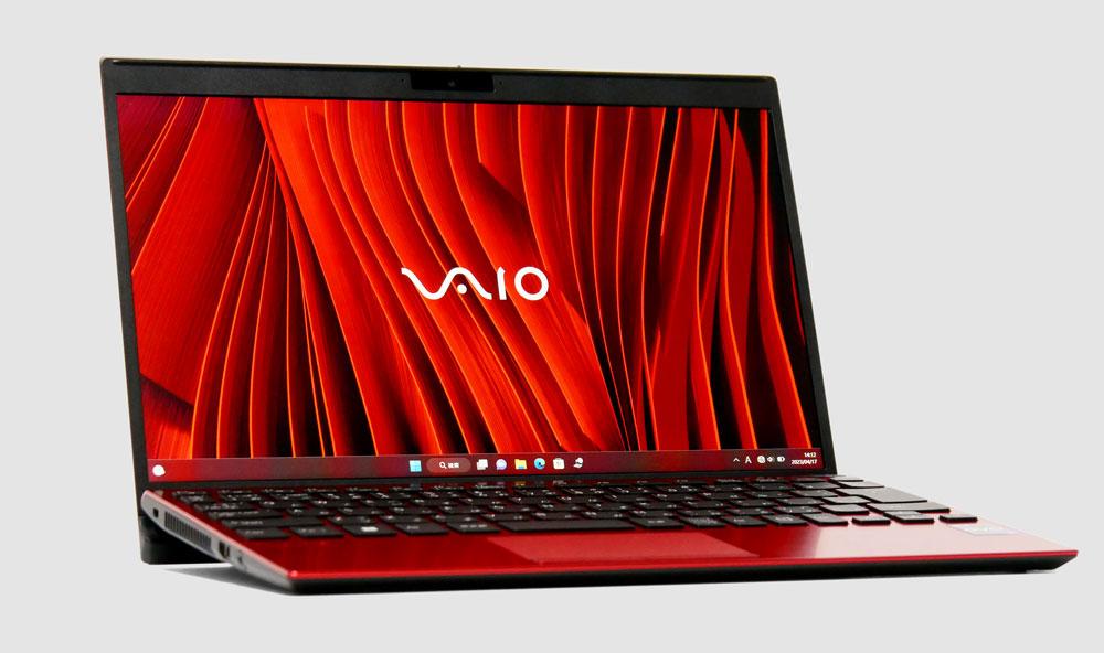 VAIO SX12 ファインレッドの外観　見映え