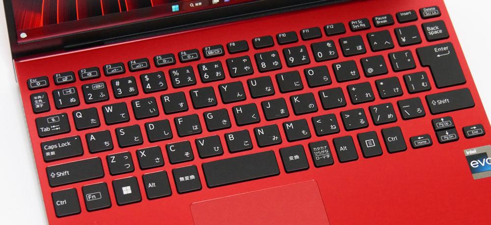 VAIO SX12の「日本語かな文字有」キーボード