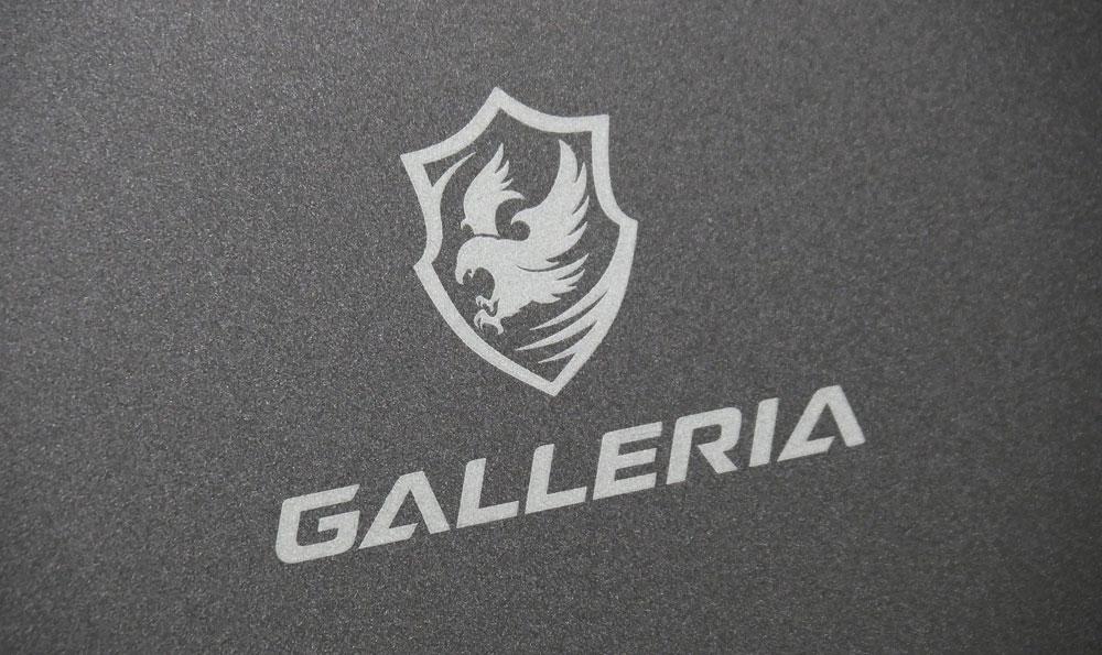 GALLERIA RL5R-G165-5の天板ロゴのアップ