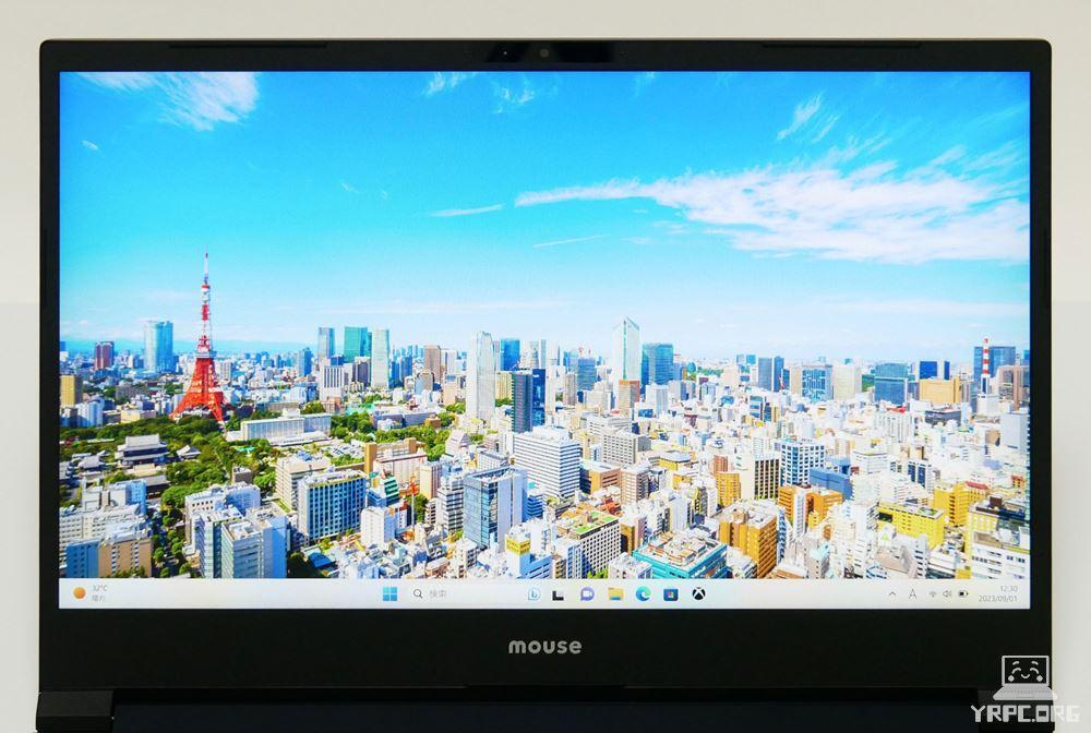 G-Tune E4-I7G60DB-Bのディスプレイ正面