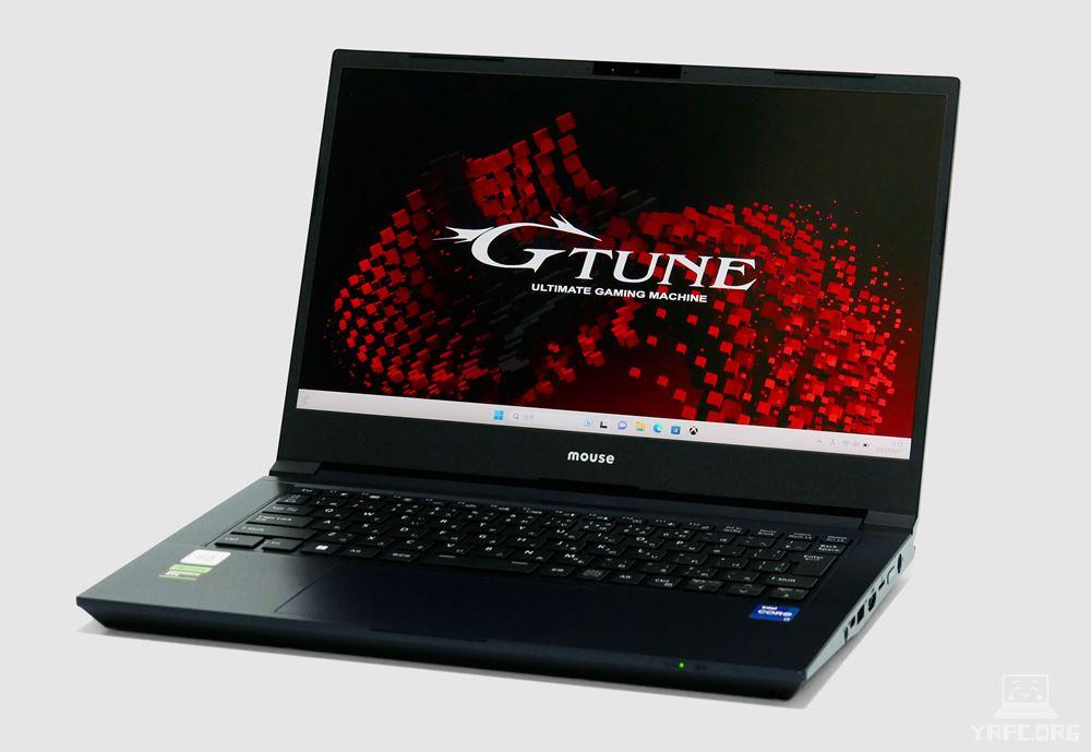 マウスコンピューター　G-Tune E4-I7G60DB-Bの外観。斜め上から