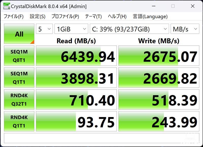 SSDのデータ転送速度