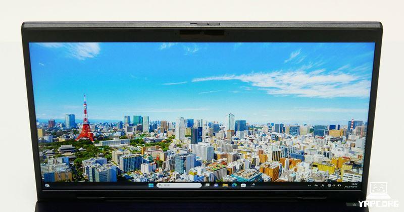 VAIO SX12 (2023年6月発売モデル)の視野角チェック 上から見たところ