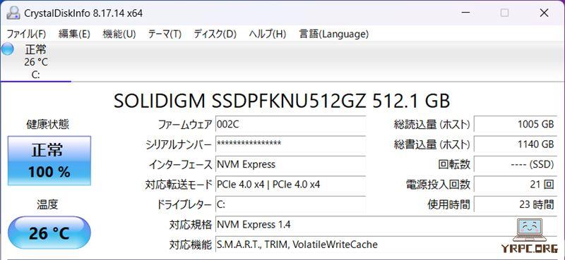 SSD情報