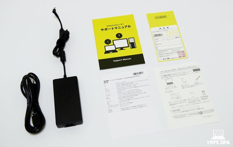 G-Tune P6-I9G60BK-Aの付属品