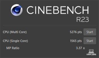 Surface Laptop Go 3のCINEBENCH R23スコア