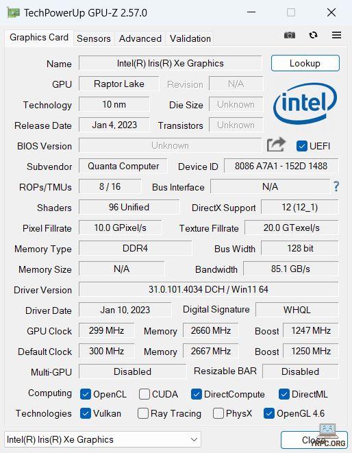  THIRDWAVE DX-R5のGPU-Z情報