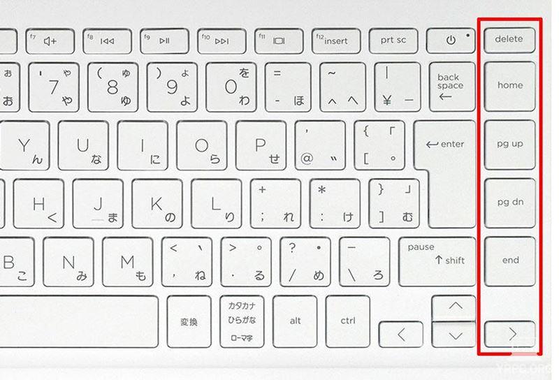 前モデルのキーボード