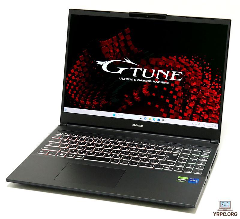 マウスコンピューター G-Tune P6-I7G60BK-Aの外観。斜め上から