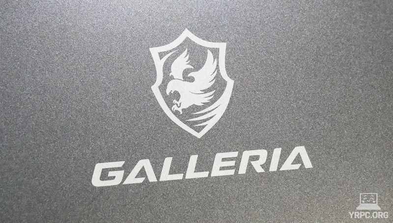 GALLERIA RL5C-R35-5Nの天板ロゴのアップ