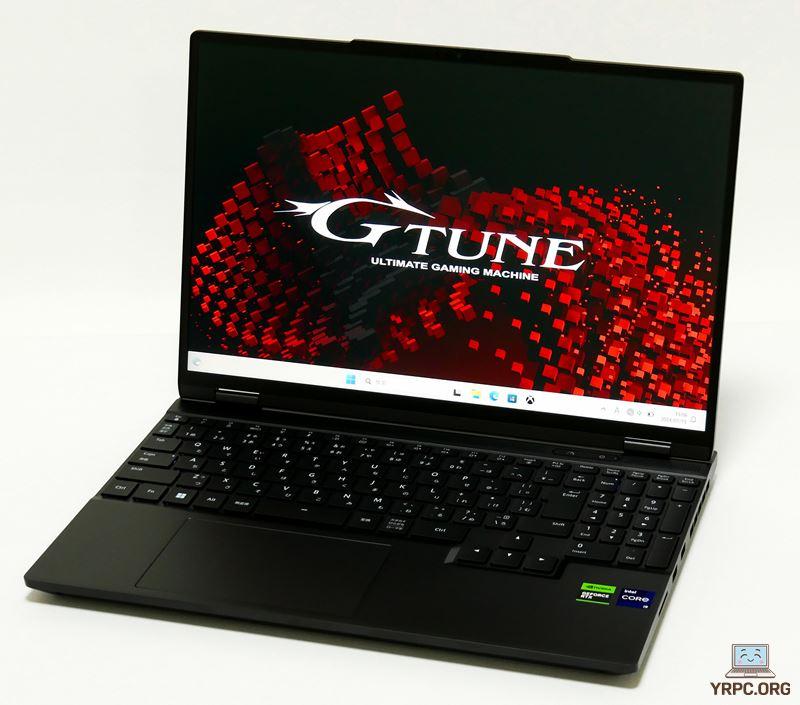 マウスコンピューター G-Tune E5-I9G60BK-Aの外観。斜め上から