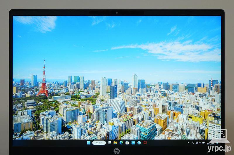 HP Pavilion 16-af（インテル）のディスプレイ正面