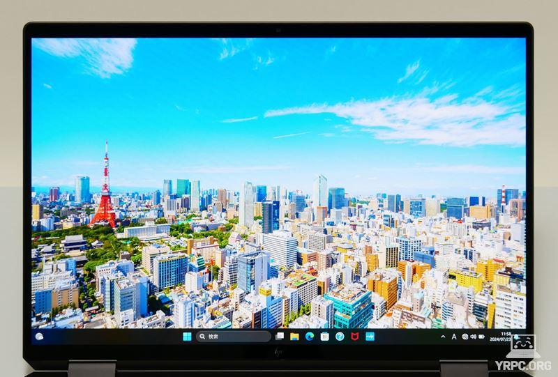 HP Spectre x360 16-aaのディスプレイ正面