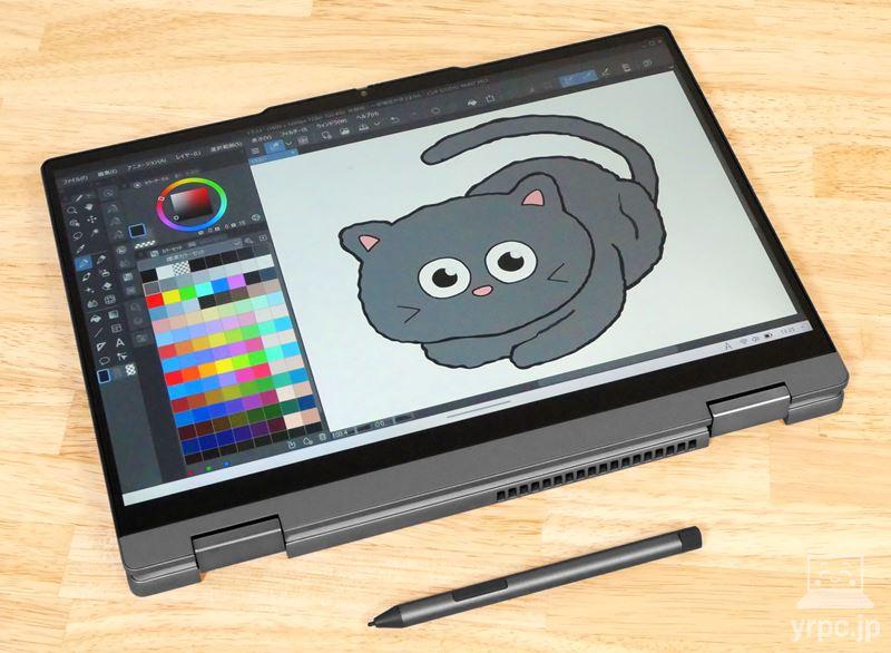 レノボ「IdeaPad 5 2-in-1 Gen 9 14型(AMD)」で絵を描いたところ