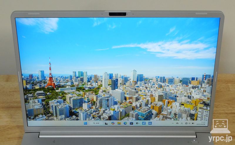 dynabook CZ/MYの視野角チェック 上から見たところ
