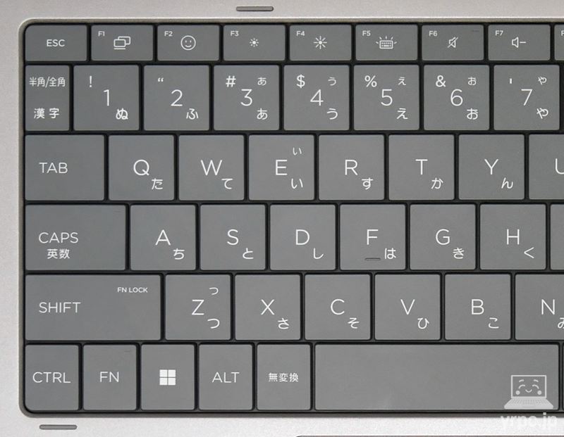 HP OmniBook X Flip 14-fmのキーボード左側