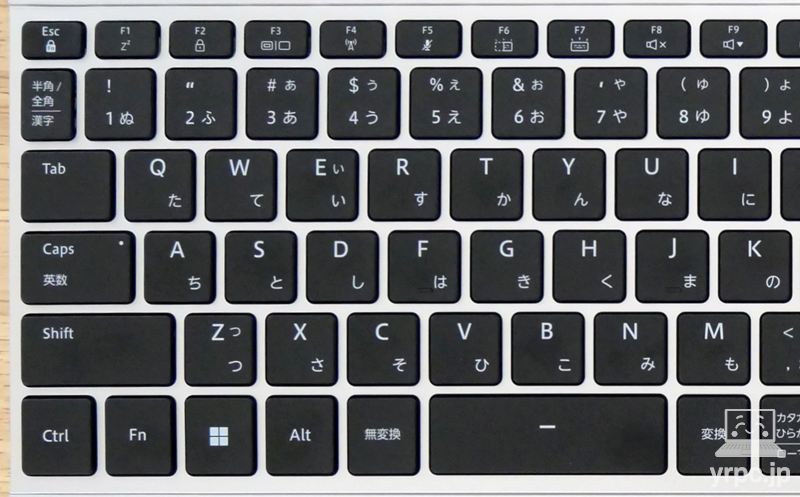 キーボードの左側