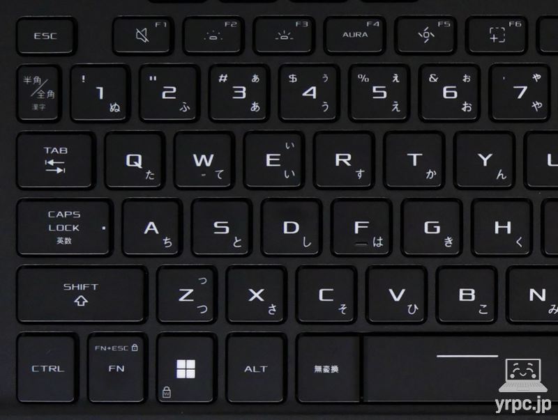 キーボードの左側