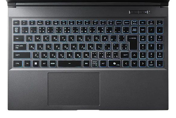 ドスパラ GALLERIA RL7C-R45-5Nのキーボード