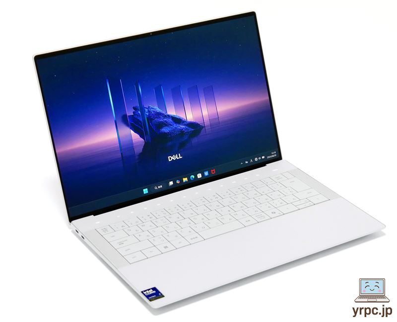 Dell 14 Premiumの外観。斜め上から