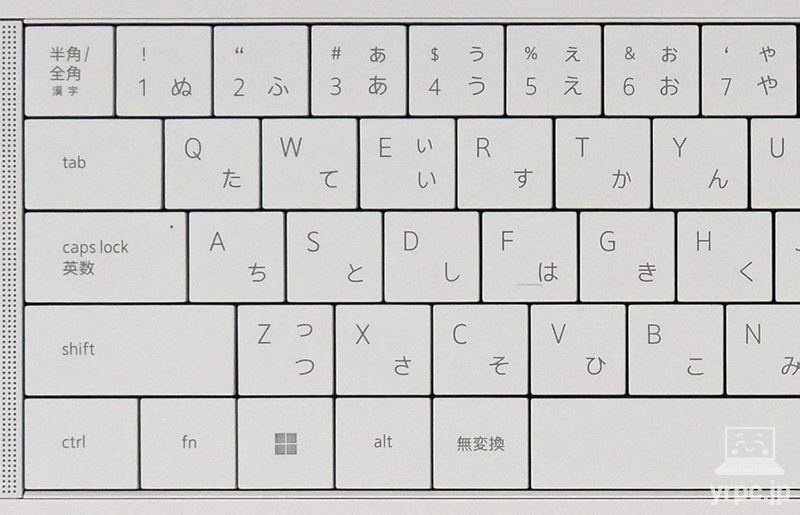 キーボードの左側