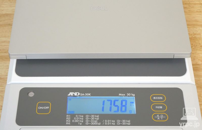 Dell 14 Premiumの重さ：実測