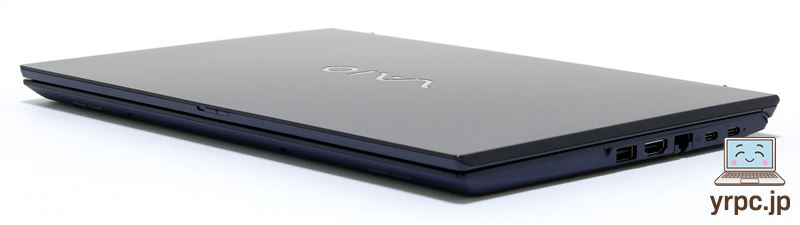 VAIO F14 (2025年6月発売モデル)を折りたたんだ様子：斜め上から