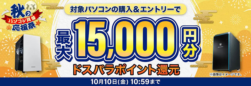 ドスパラポイント還元