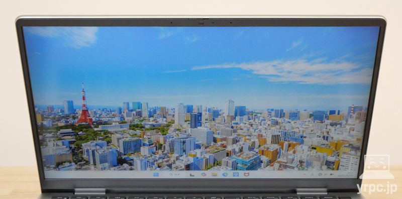 Dell 14の視野角チェック 上から見たところ