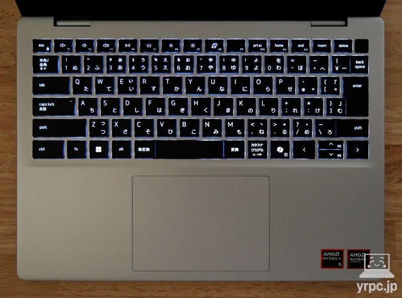 Dell 14のキーボード・バックライト