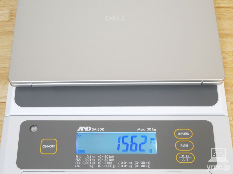 Dell 14の重さ：実測