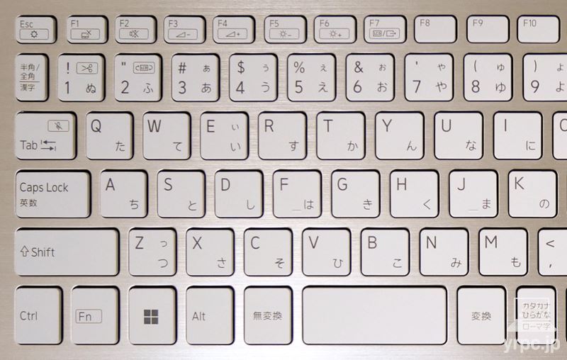 キーボードの左側