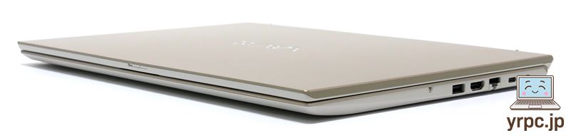 VAIO F16 (2025年6月発売モデル)を折りたたんだ様子：斜め上から