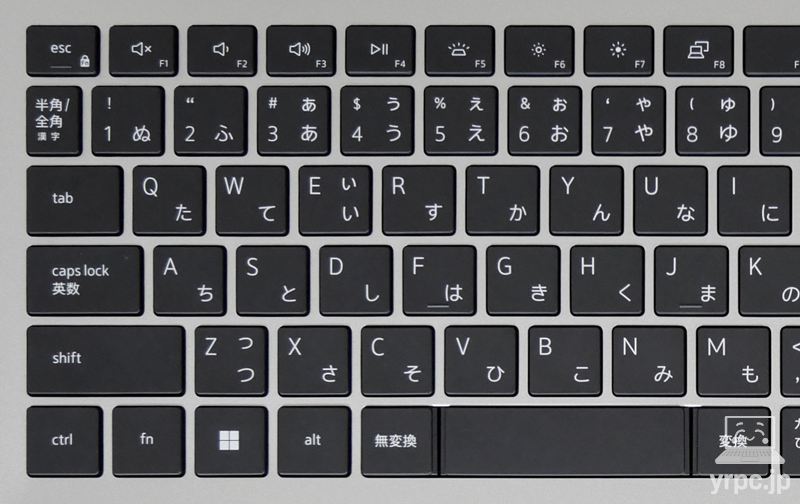 キーボードの左側