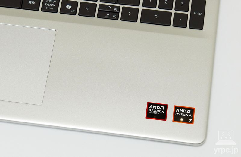 パームレストのアップ