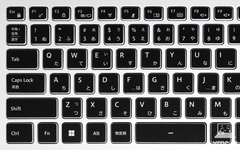 キーボードの左側